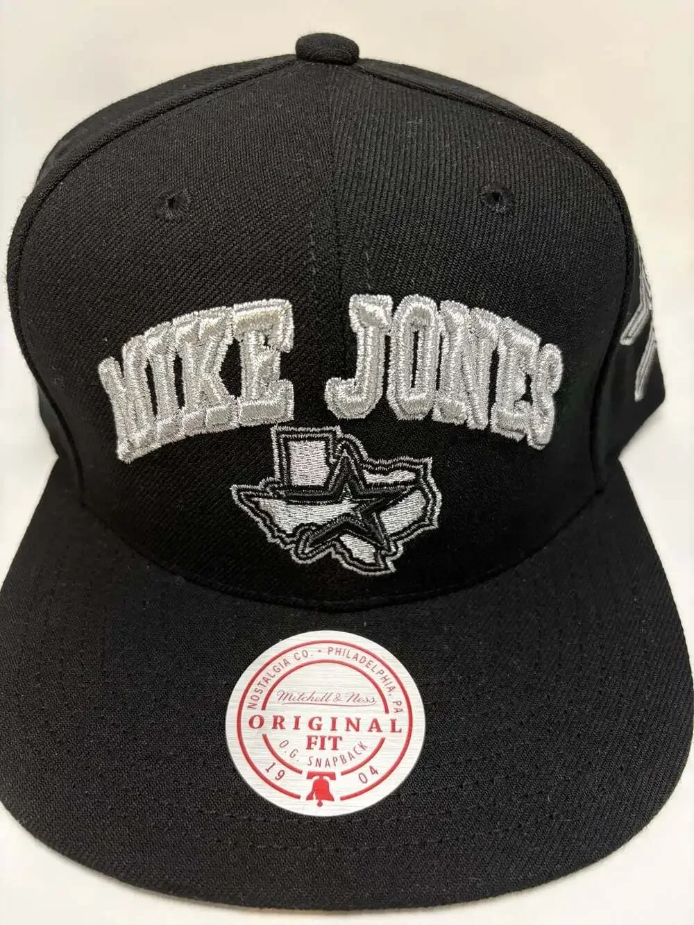 Mitchell & Ness Mike Jones Texas Snapback Hat Black